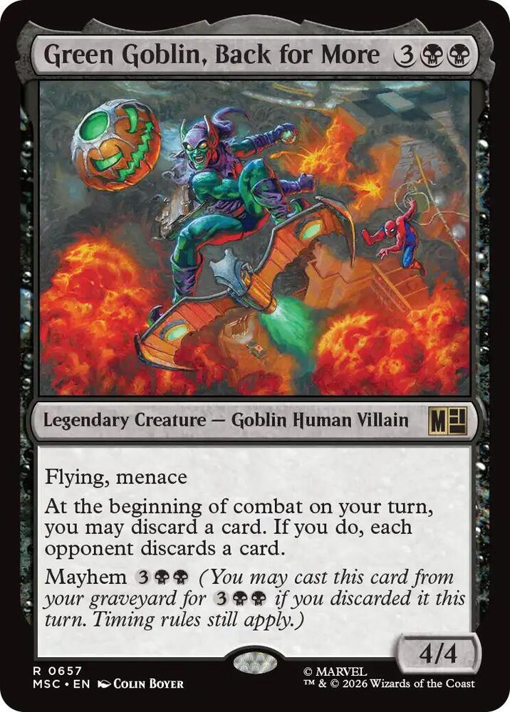 Green Goblin, Back for More 657 (Commander: Marvel Super Heroes)  - Foil | Good Games Modbury