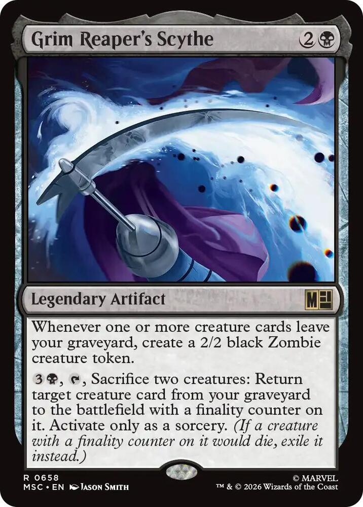 Grim Reaper's Scythe 658 (Commander: Marvel Super Heroes)  - Foil | Good Games Modbury