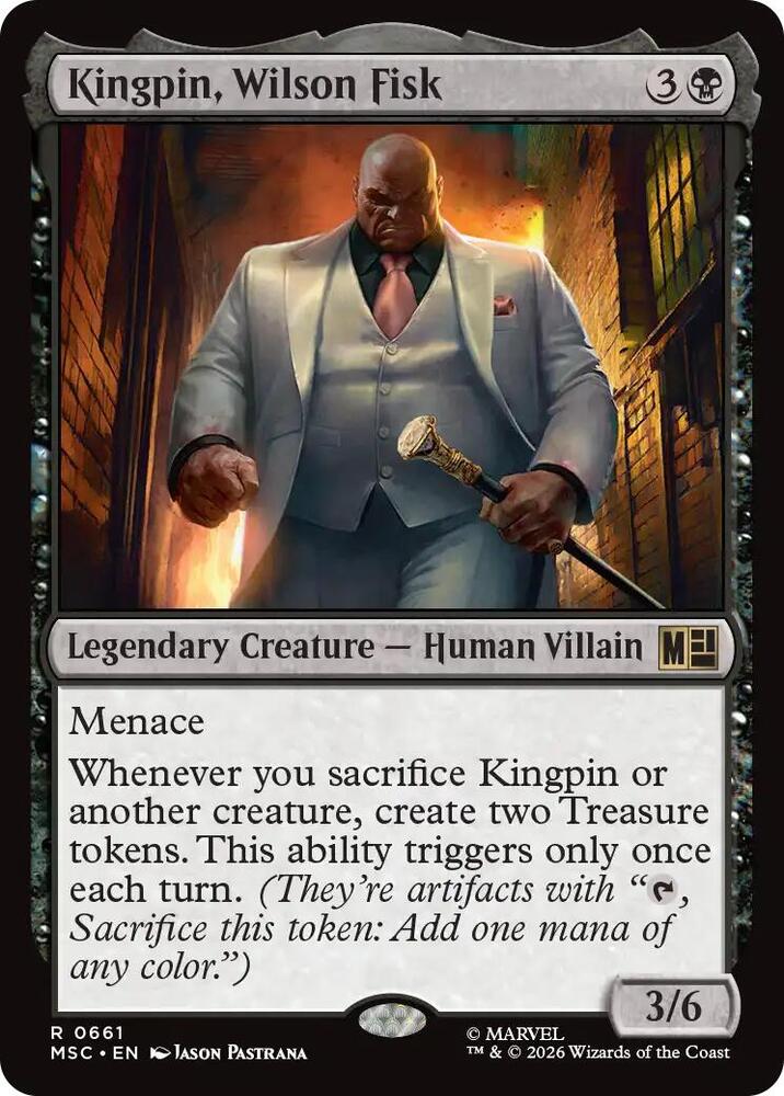 Kingpin, Wilson Fisk 661 (Commander: Marvel Super Heroes)  - Foil | Good Games Modbury