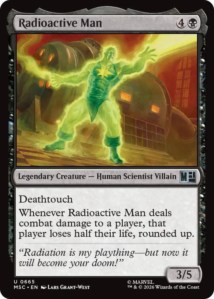 Radioactive Man 665 (Commander: Marvel Super Heroes)  - Foil | Good Games Modbury