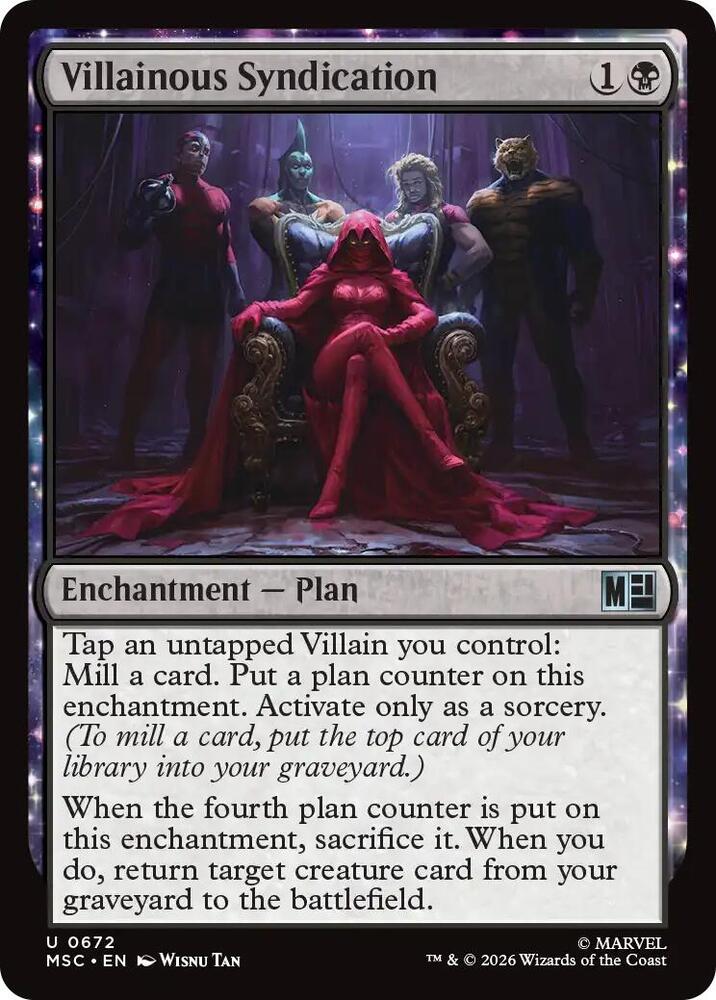 Villainous Syndication 672 (Commander: Marvel Super Heroes)  - Foil | Good Games Modbury
