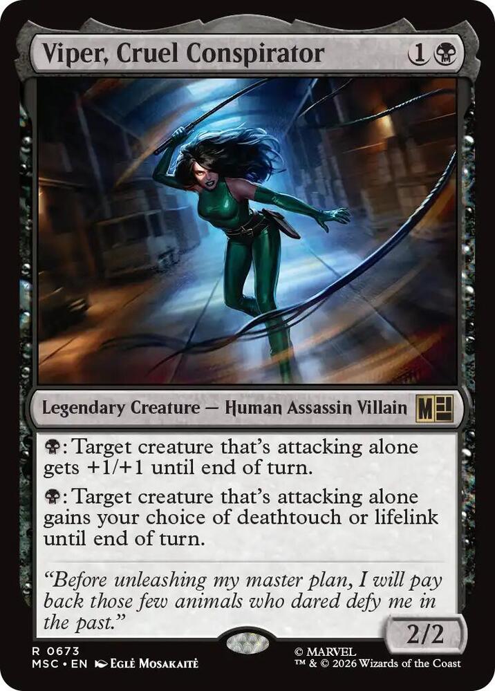 Viper, Cruel Conspirator 673 (Commander: Marvel Super Heroes)  | Good Games Modbury