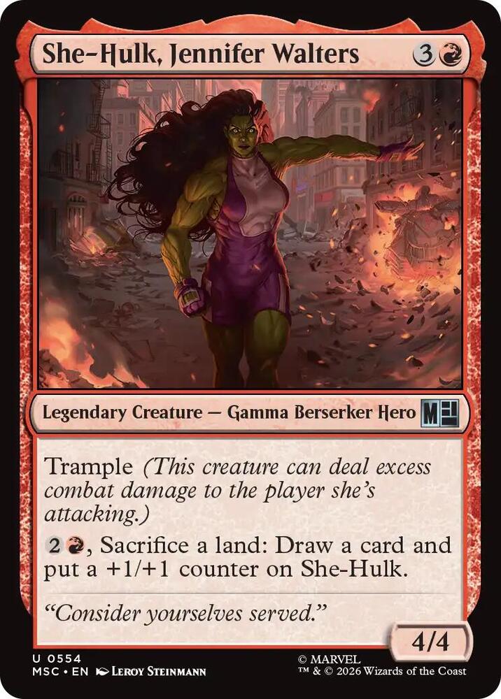 She-Hulk, Jennifer Walters 554 (Commander: Marvel Super Heroes)  | Good Games Modbury