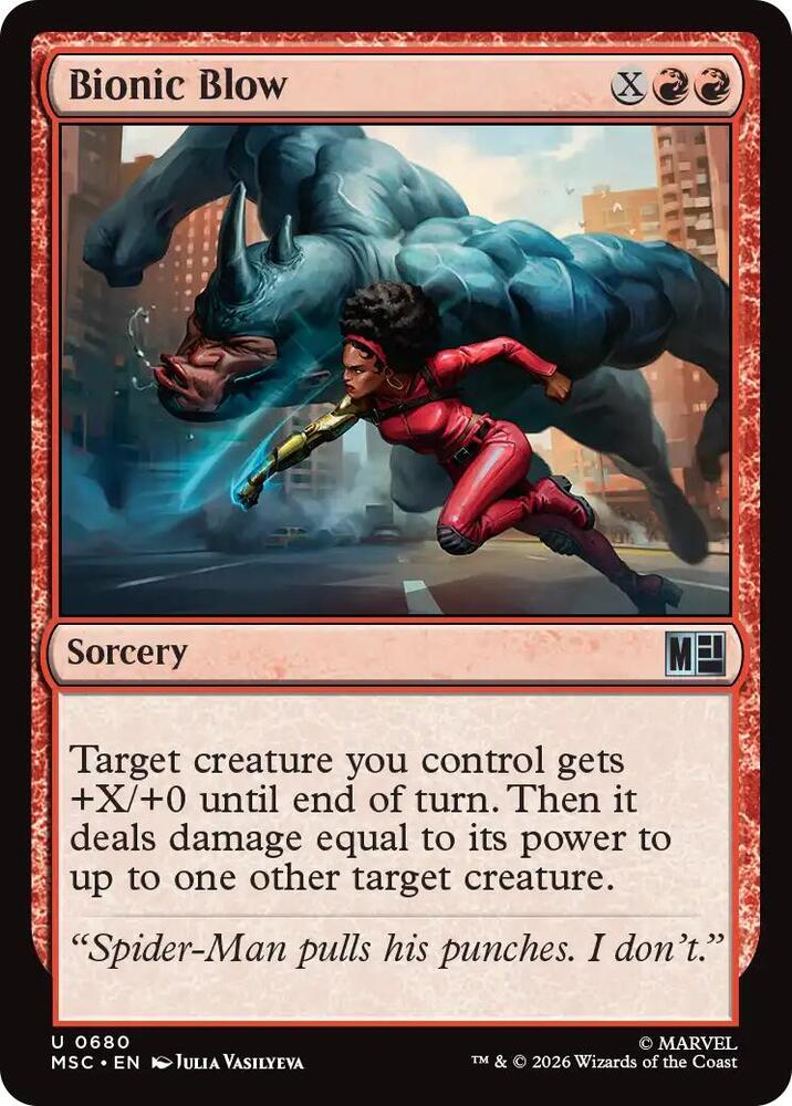 Bionic Blow 680 (Commander: Marvel Super Heroes)  - Foil | Good Games Modbury