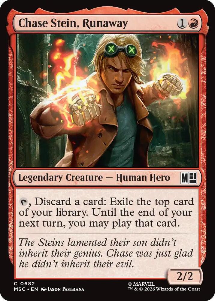 Chase Stein, Runaway 682 (Commander: Marvel Super Heroes)  - Foil | Good Games Modbury