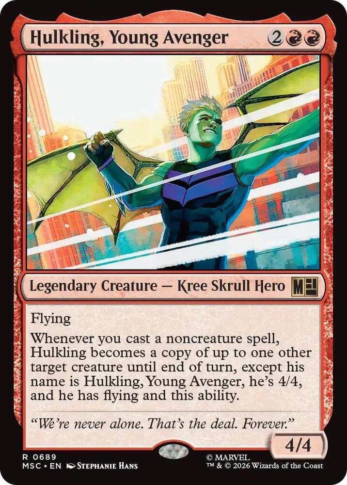 Hulkling Young Avenger 689 (Commander: Marvel Super Heroes)  - Foil | Good Games Modbury