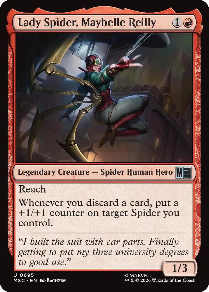 Lady Spider, Maybelle Reilly 695 (Commander: Marvel Super Heroes)  | Good Games Modbury