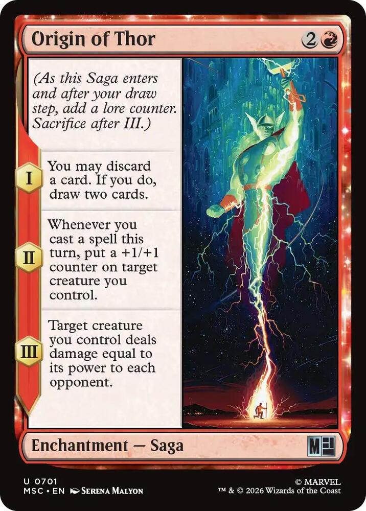 Origin of Thor 701 (Commander: Marvel Super Heroes)  - Foil | Good Games Modbury
