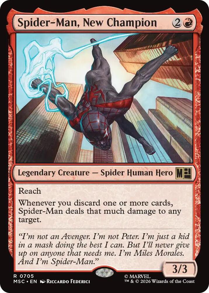 Spider-Man, New Champion 705 (Commander: Marvel Super Heroes)  | Good Games Modbury