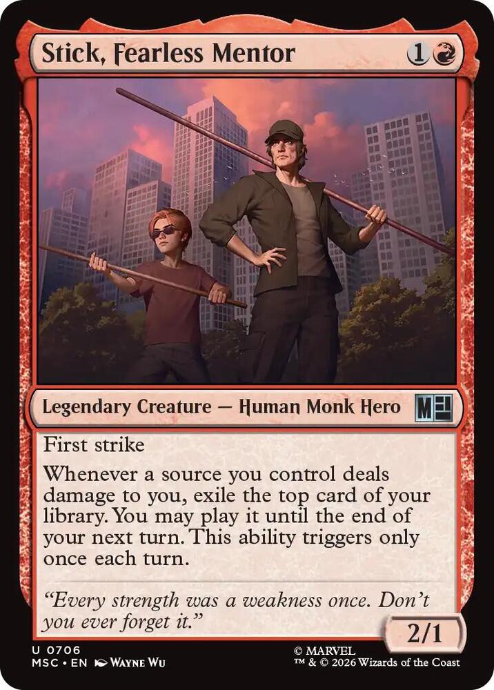 Stick, Fearless Mentor 706 (Commander: Marvel Super Heroes)  | Good Games Modbury