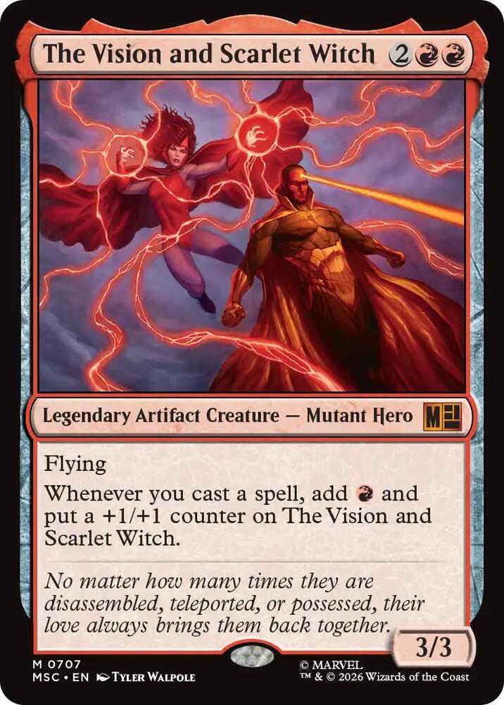 The Vision and Scarlet Witch 707 (Commander: Marvel Super Heroes)  - Foil | Good Games Modbury