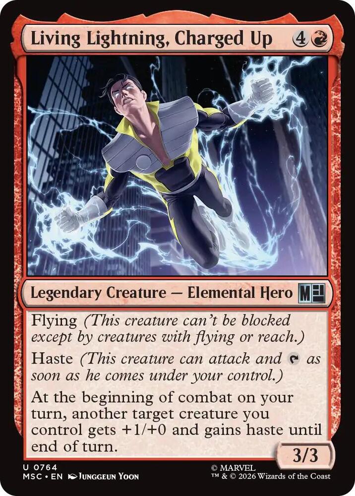 Living Lightning, Charged Up 764 (Commander: Marvel Super Heroes)  | Good Games Modbury