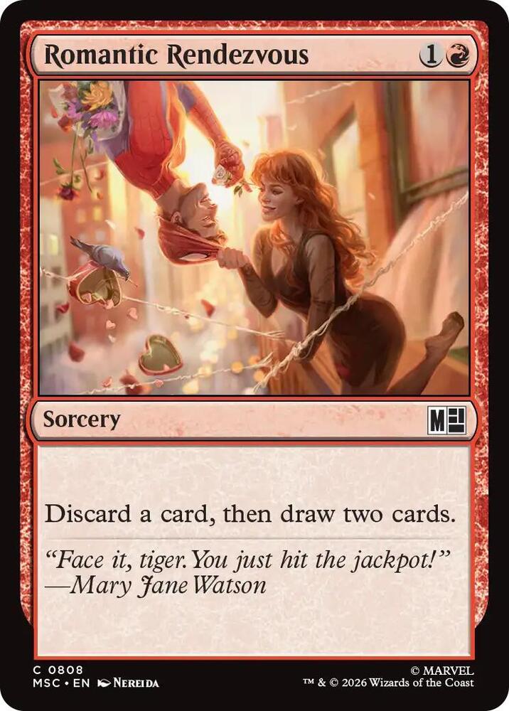 Romantic Rendezvous 808 (Commander: Marvel Super Heroes)  - Foil | Good Games Modbury