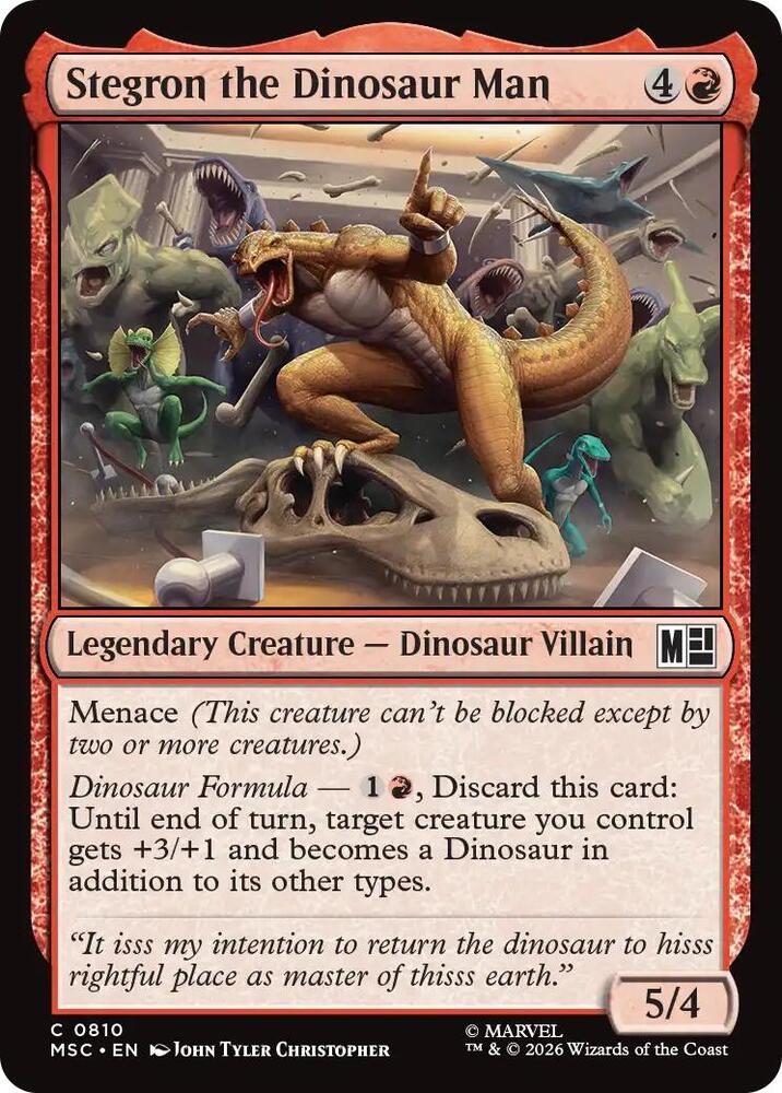 Stegron the Dinosaur Man 810 (Commander: Marvel Super Heroes)  | Good Games Modbury
