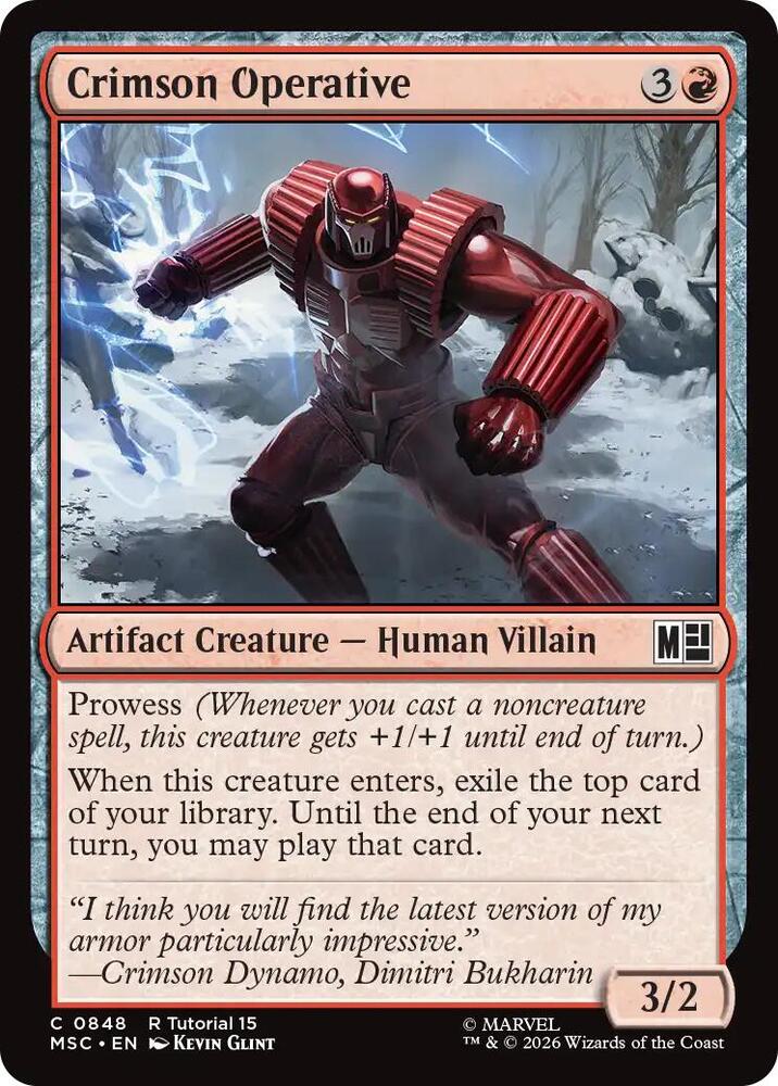 Crimson Operative 848 (Commander: Marvel Super Heroes)  | Good Games Modbury