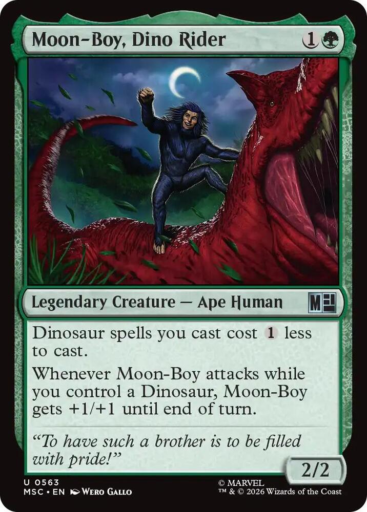 Moon-Boy, Dino Rider 563 (Commander: Marvel Super Heroes)  | Good Games Modbury
