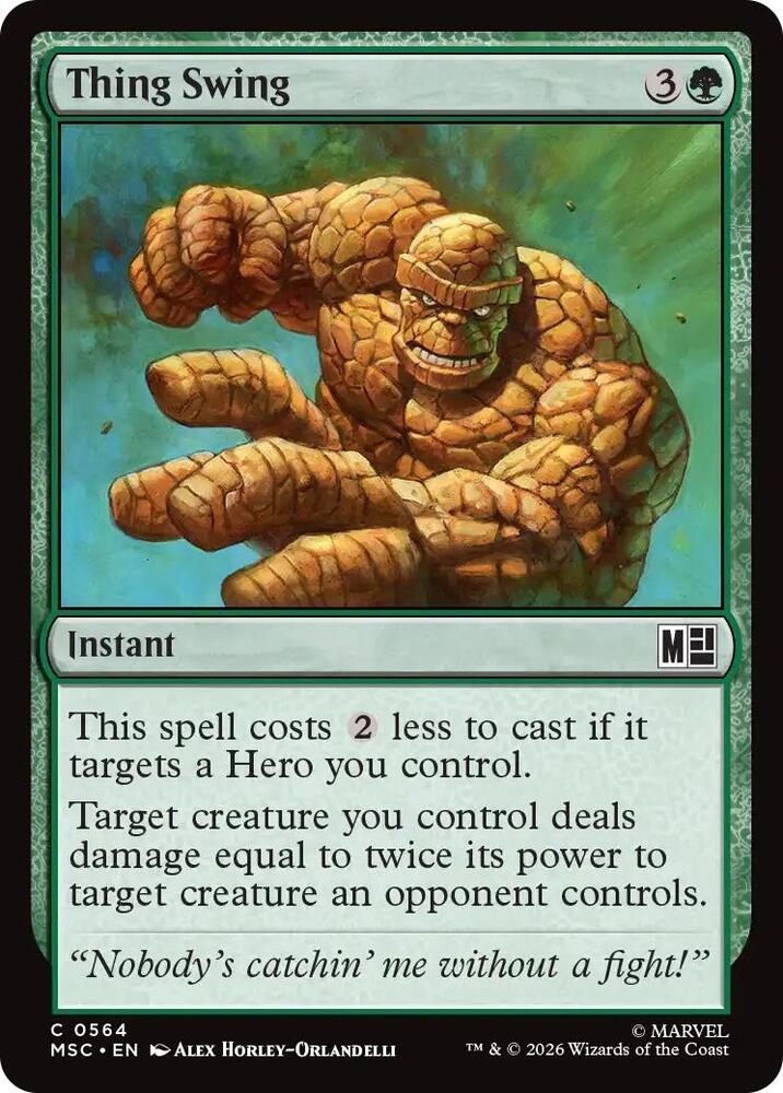 Thing Swing 564 (Commander: Marvel Super Heroes)  | Good Games Modbury