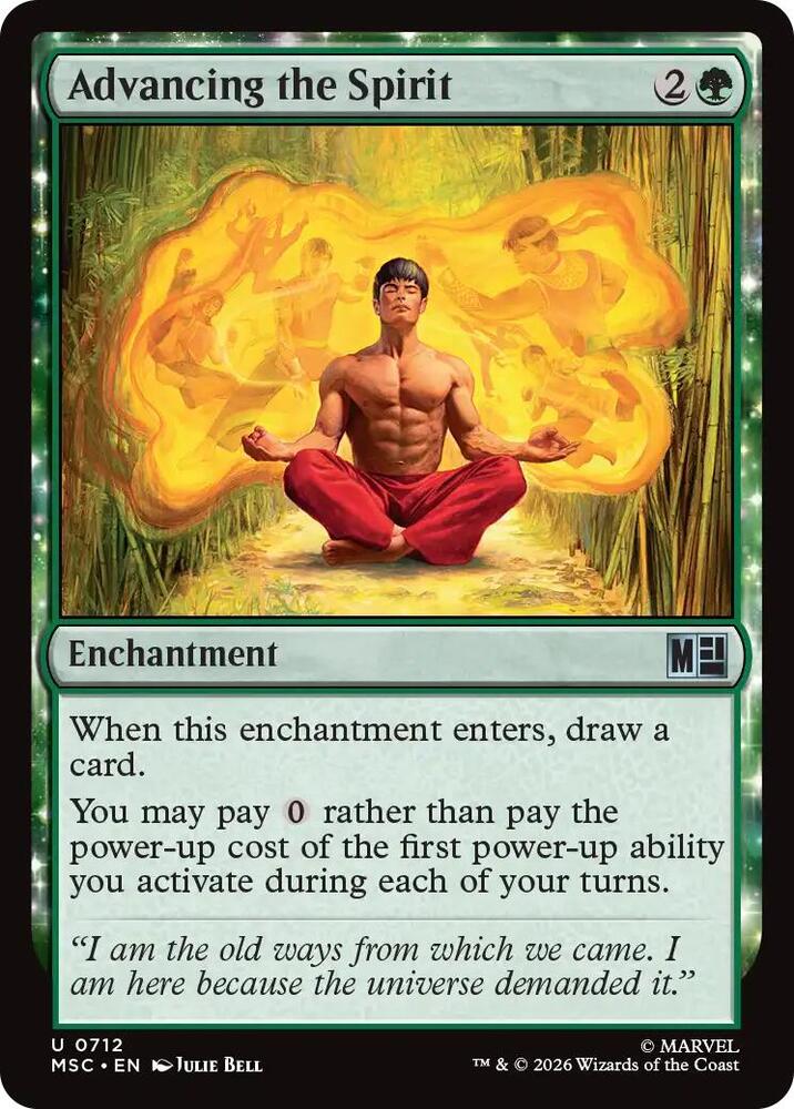 Advancing the Spirit 712 (Commander: Marvel Super Heroes)  - Foil | Good Games Modbury