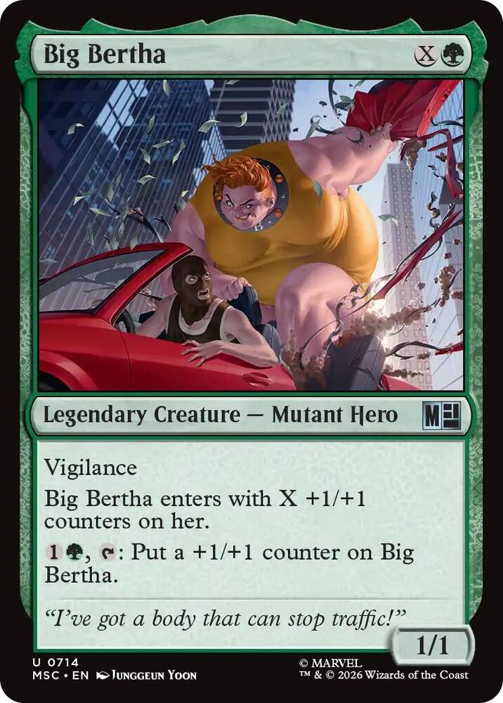 Big Bertha 714 (Commander: Marvel Super Heroes)  - Foil | Good Games Modbury