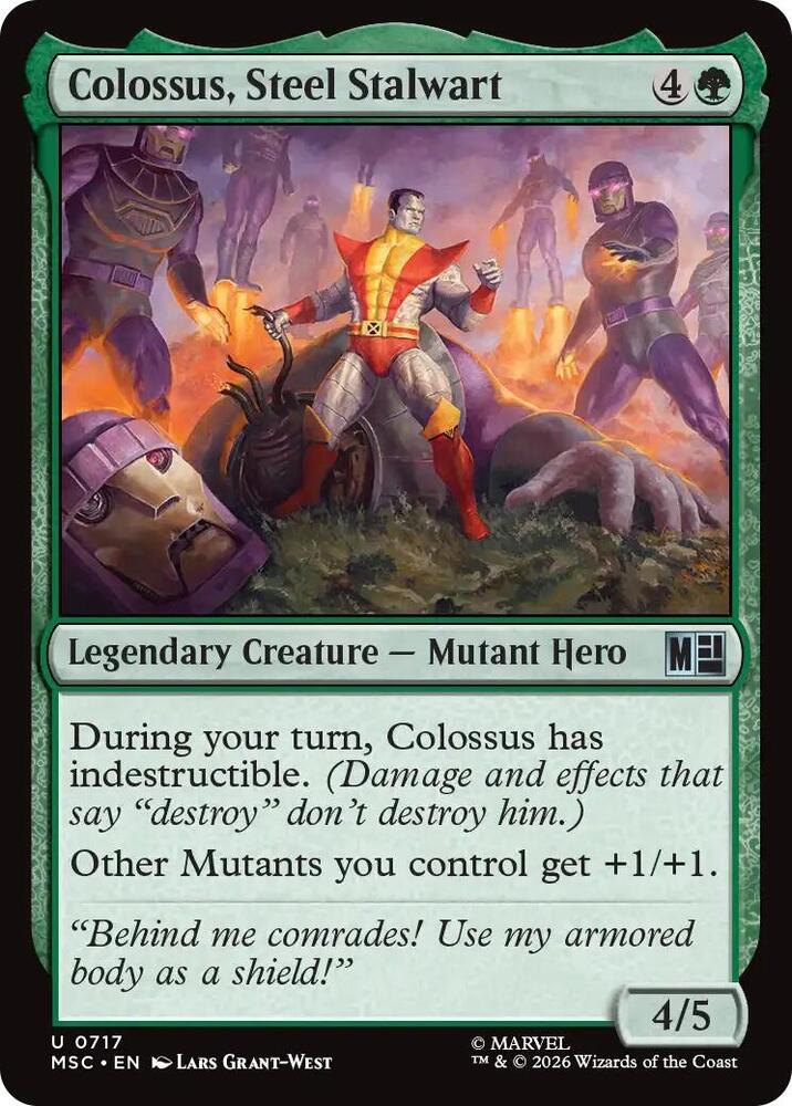 Colossus, Steel Stalwart 717 (Commander: Marvel Super Heroes)  - Foil | Good Games Modbury