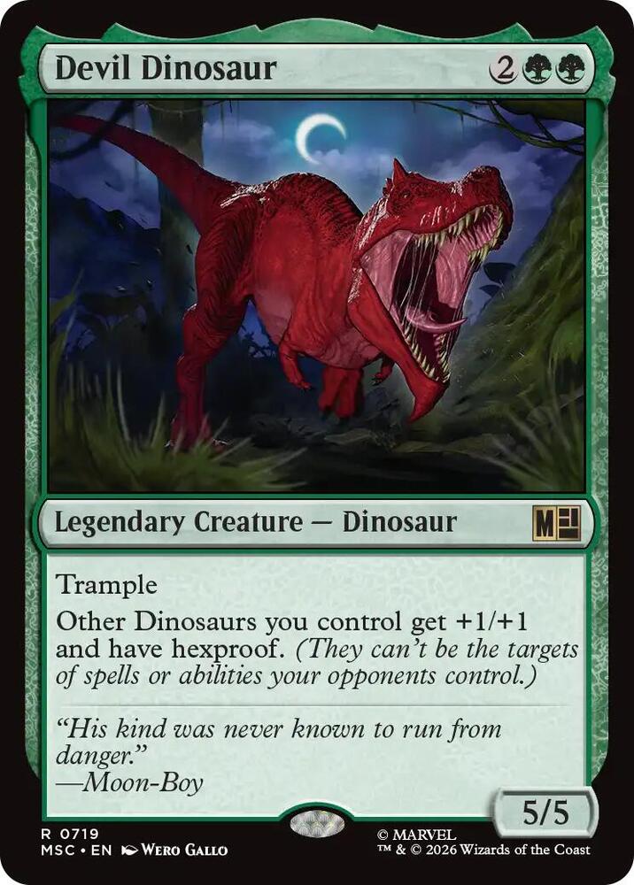 Devil Dinosaur 719 (Commander: Marvel Super Heroes)  - Foil | Good Games Modbury