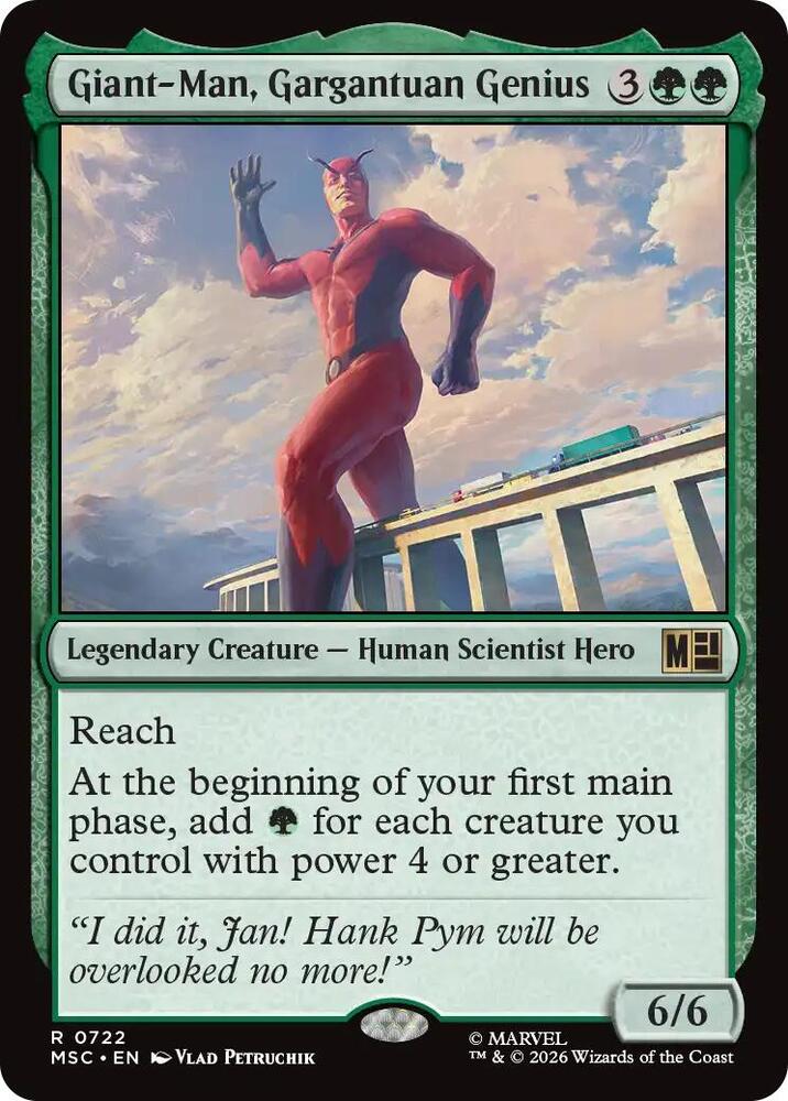 Giant-Man, Gargantuan Genius 722 (Commander: Marvel Super Heroes)  | Good Games Modbury