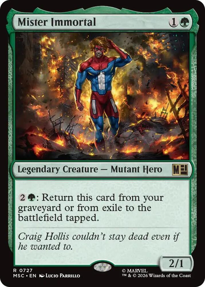 Mister Immortal 727 (Commander: Marvel Super Heroes)  | Good Games Modbury