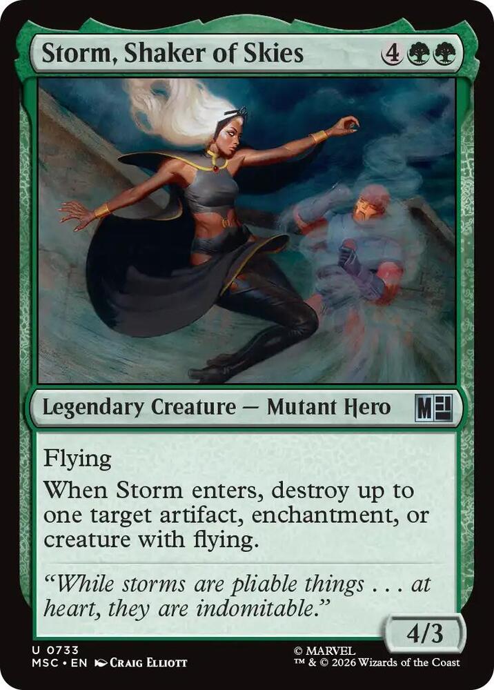 Storm, Shaker of Skies 733 (Commander: Marvel Super Heroes)  - Foil | Good Games Modbury