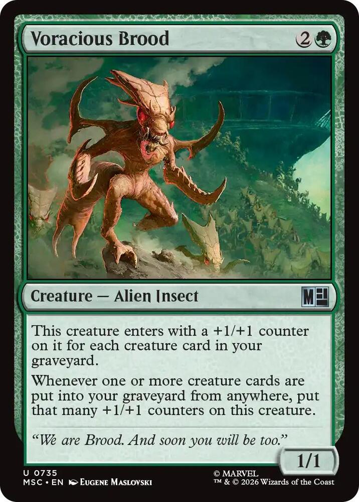 Voracious Brood 735 (Commander: Marvel Super Heroes)  - Foil | Good Games Modbury