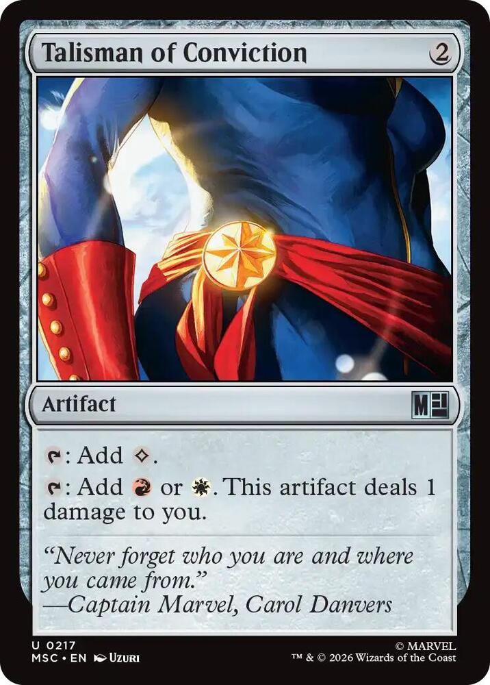 Talisman of Conviction [DUPE] 217 (Commander: Marvel Super Heroes)  | Good Games Modbury