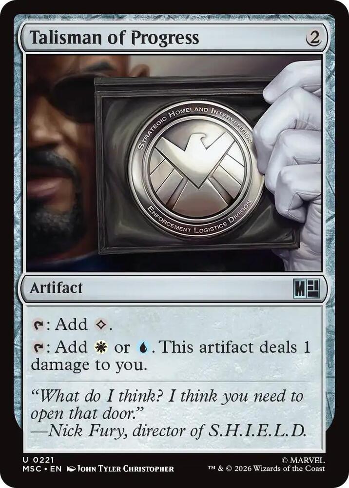 Talisman of Progress 221 (Commander: Marvel Super Heroes)  - Surge Foil | Good Games Modbury