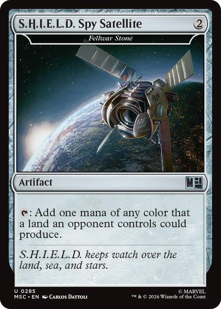S.H.I.E.L.D. Spy Satellite // Fellwar Stone 285 (Commander: Marvel Super Heroes)  - Surge Foil | Good Games Modbury