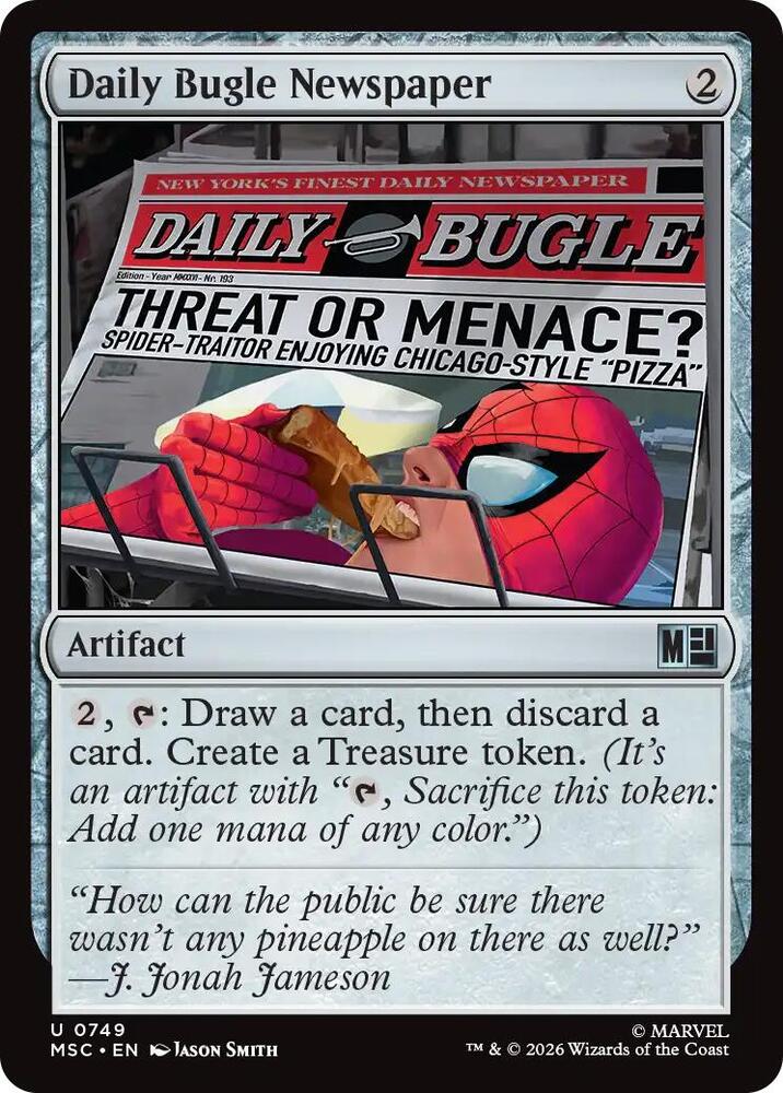Daily Bugle Newspaper 749 (Commander: Marvel Super Heroes)  | Good Games Modbury