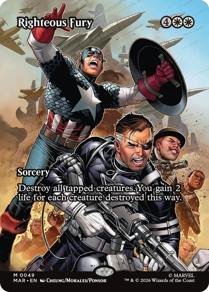 Righteous Fury 49 (Marvel Universe Eternal-Legal)  - Borderless | Good Games Modbury