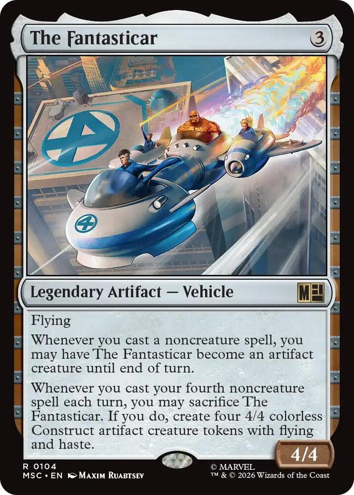 The Fantasticar 104 (Commander: Marvel Super Heroes)  - Surge Foil | Good Games Modbury