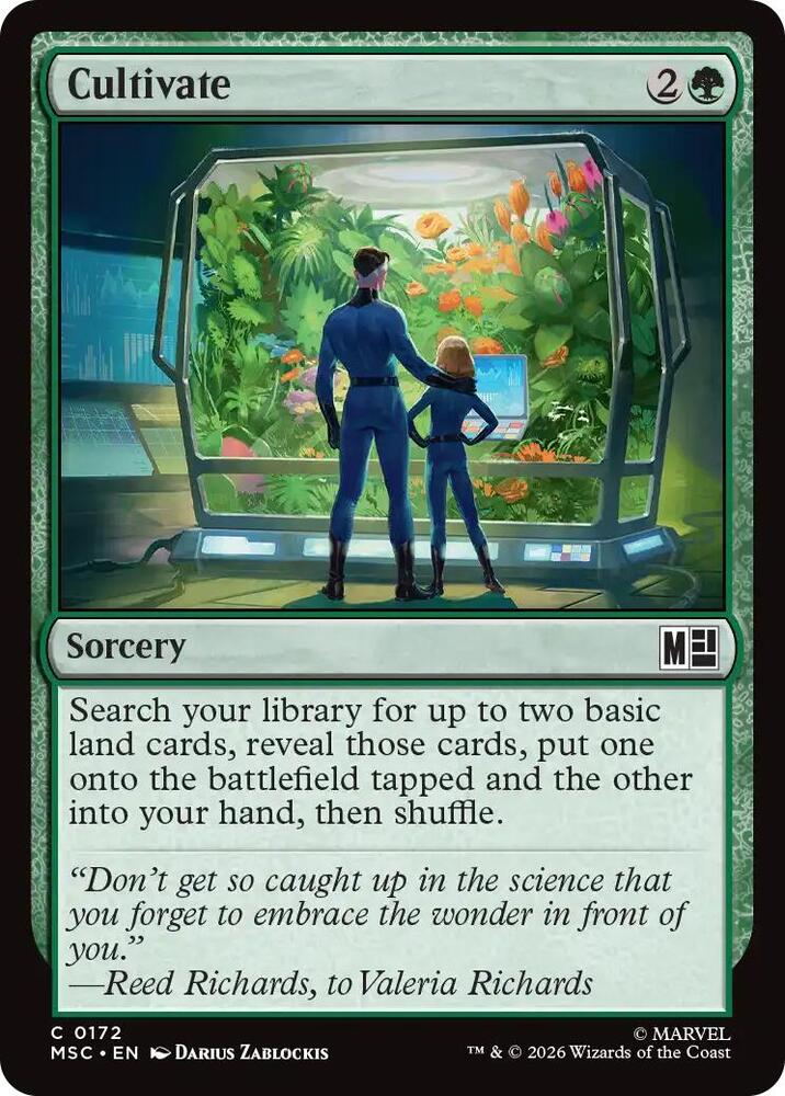 Cultivate 172 (Commander: Marvel Super Heroes)  | Good Games Modbury