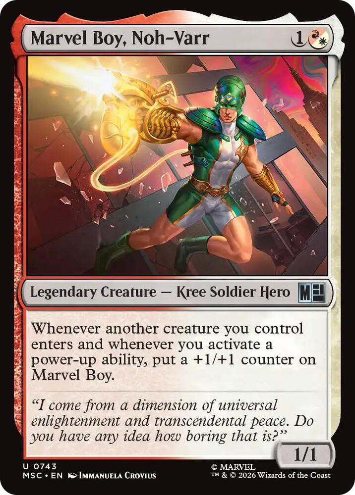 Marvel Boy, Noh-Varr 743 (Commander: Marvel Super Heroes)  | Good Games Modbury