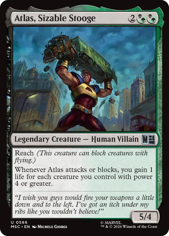 Atlas, Sizable Stooge 566 (Commander: Marvel Super Heroes)  | Good Games Modbury