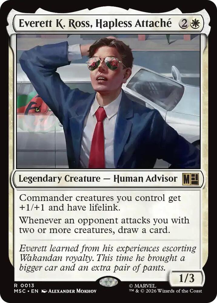 Everett K. Ross, Hapless Attaché {DUPE} 13 (Commander: Marvel Super Heroes)  - Surge Foil  | Good Games Modbury