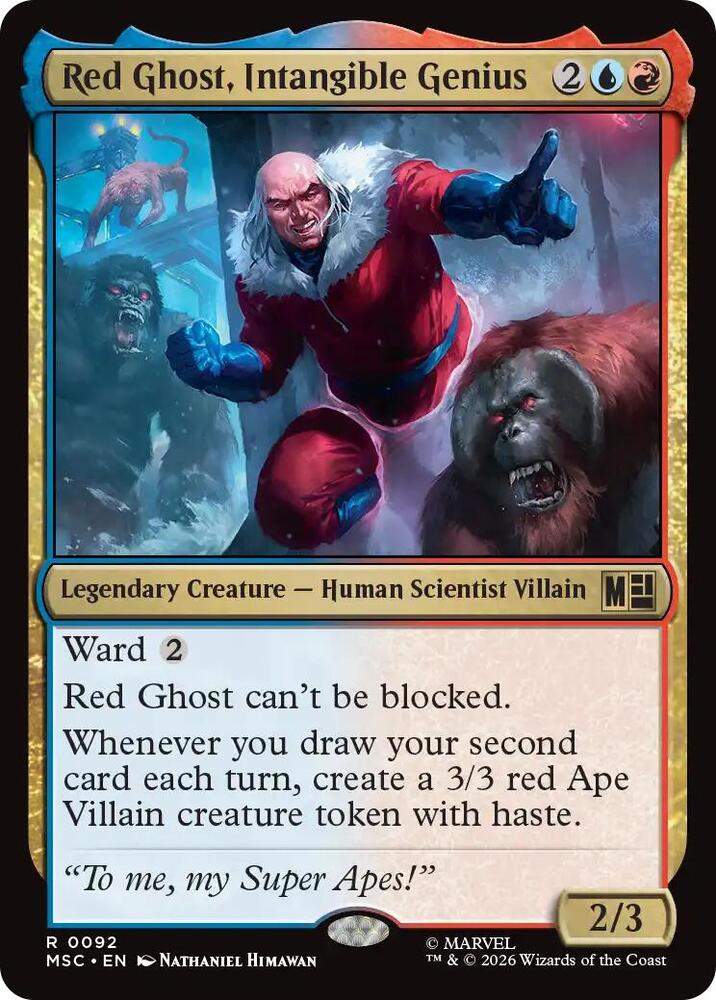 Red Ghost, Intangible Genius 92 (Commander: Marvel Super Heroes)  - Surge Foil | Good Games Modbury