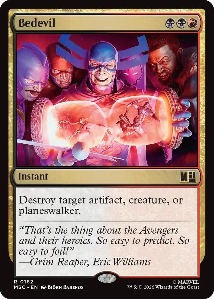 Bedevil 182 (Commander: Marvel Super Heroes)  - Surge Foil | Good Games Modbury