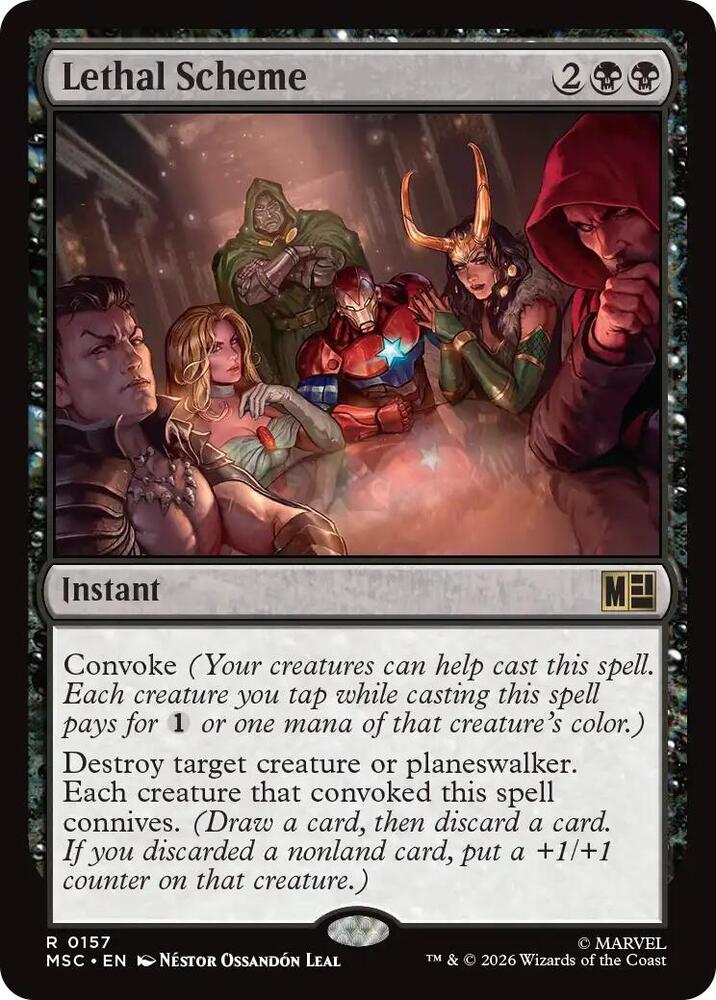 Lethal Scheme 157 (Commander: Marvel Super Heroes)  - Surge Foil  | Good Games Modbury