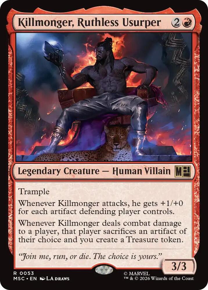 Killmonger, Ruthless Usurper 53 (Commander: Marvel Super Heroes)  | Good Games Modbury