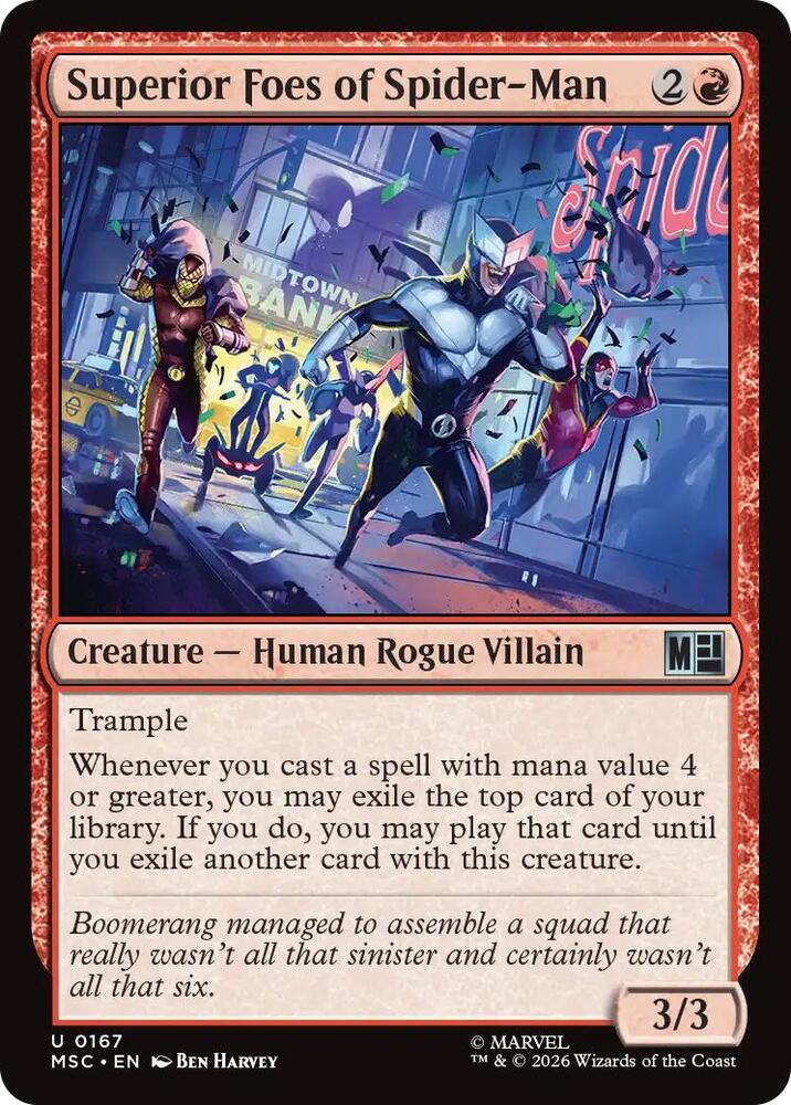 Superior Foes of Spider-Man 167 (Commander: Marvel Super Heroes)  - Surge Foil | Good Games Modbury