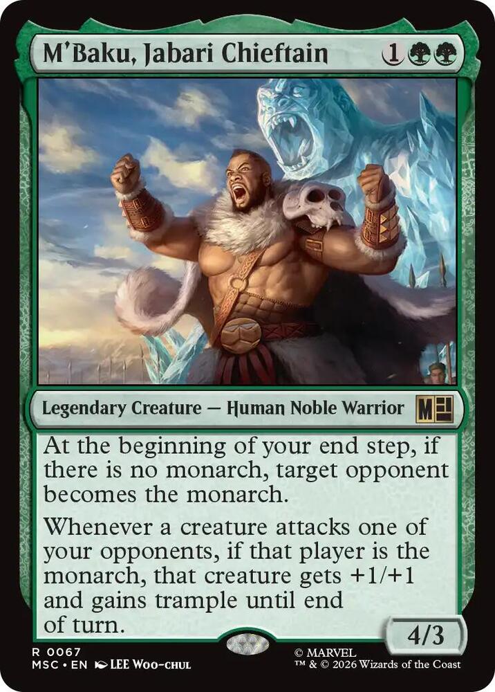 M'Baku, Jabari Chieftain 67 (Commander: Marvel Super Heroes)  | Good Games Modbury