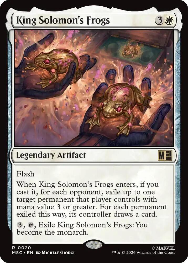 King Solomon's Frogs 20 (Commander: Marvel Super Heroes)  - Surge Foil  | Good Games Modbury