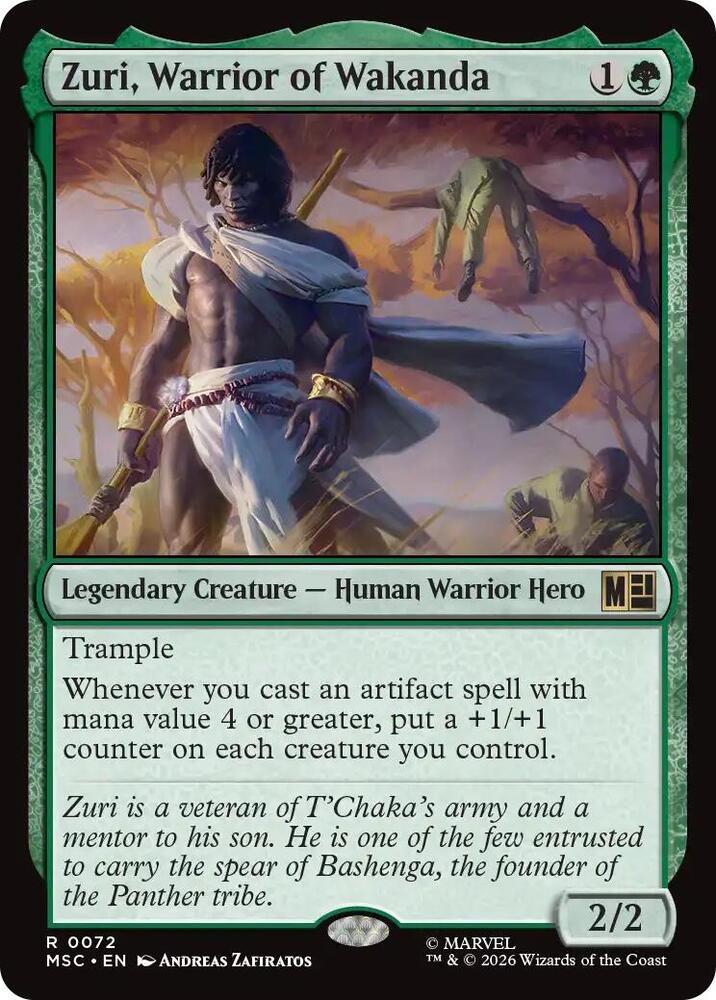 Zuri, Warrior of Wakanda 72 (Commander: Marvel Super Heroes)  - Surge Foil  | Good Games Modbury