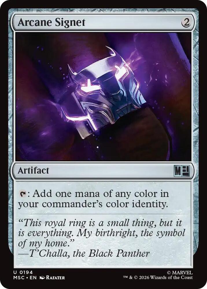 Arcane Signet 194 (Commander: Marvel Super Heroes)  - Surge Foil  | Good Games Modbury