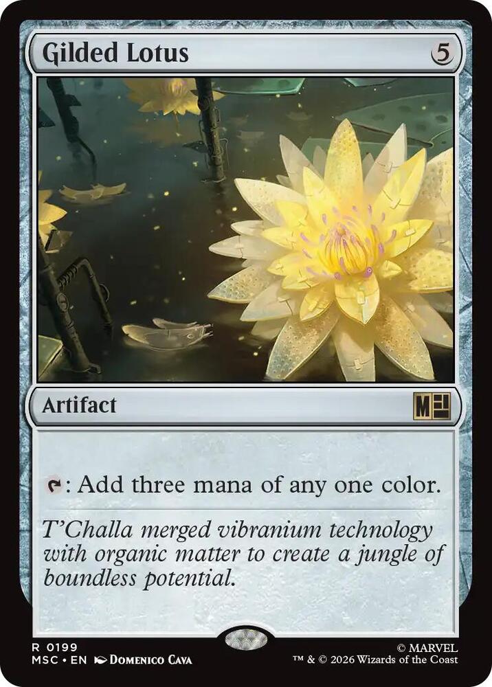 Gilded Lotus 199 (Commander: Marvel Super Heroes)  - Surge Foil  | Good Games Modbury