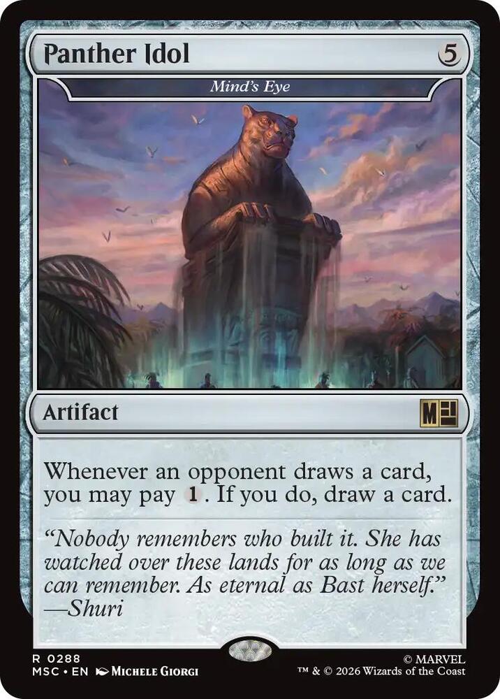 Panther Idol // Mind's Eye 288 (Commander: Marvel Super Heroes)  - Surge Foil  | Good Games Modbury